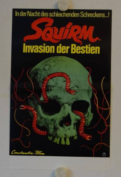 Squirm - Invasion der Bestien originales deutsches A3 Kleinplakat